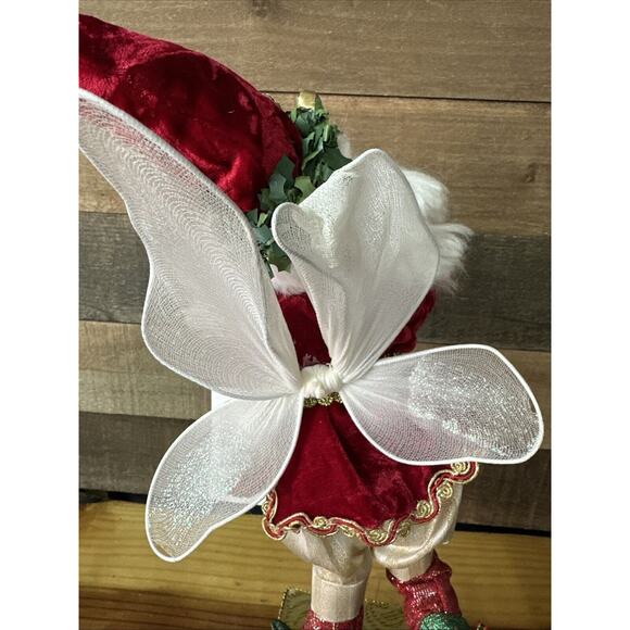 Nicholas Collection by Season's Design Elf Santa Fairy Stocking Holder 16" -flaw - Picture 6 of 7